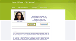Desktop Screenshot of gwenfeldman.com